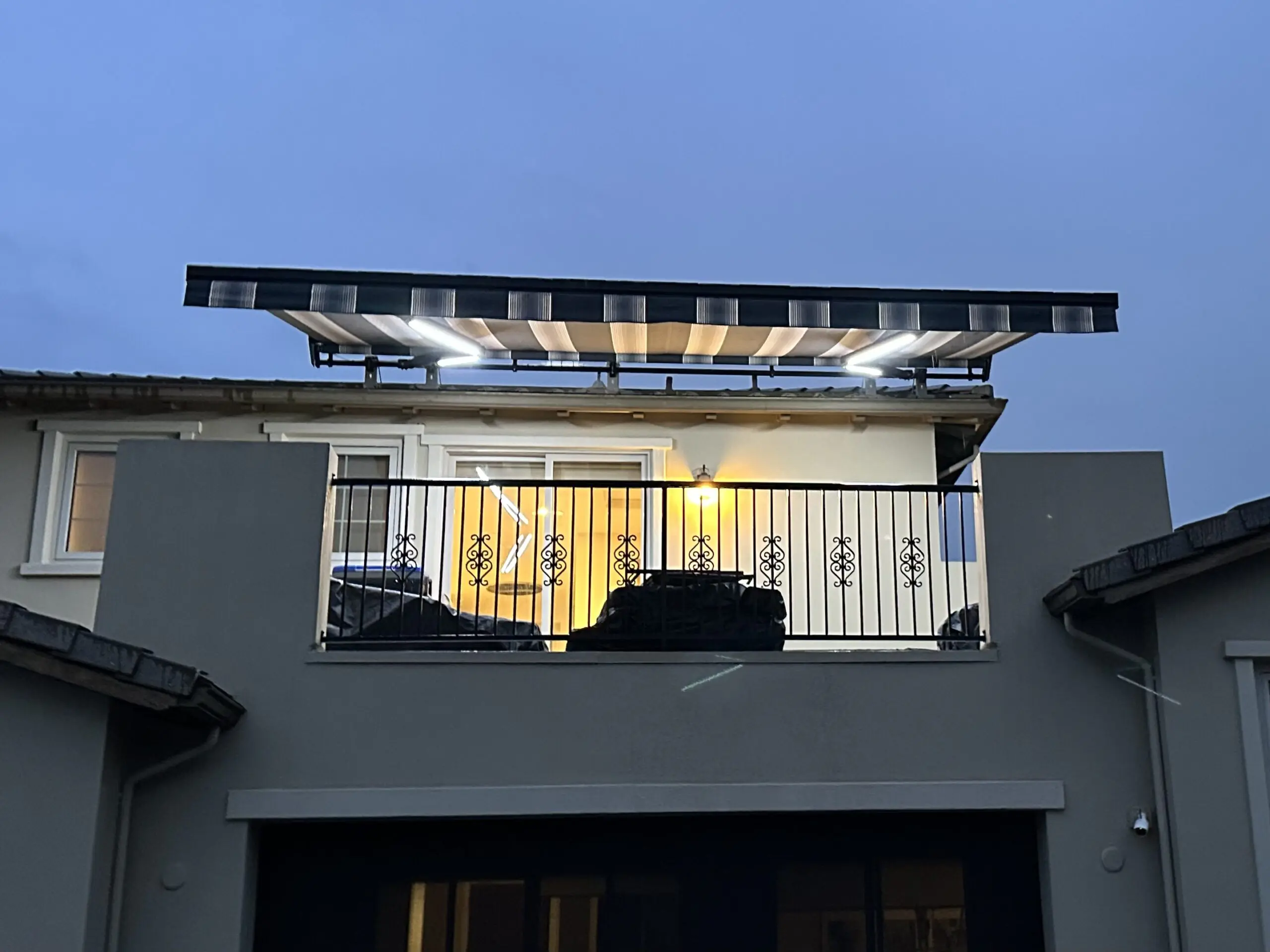 solar awning installation